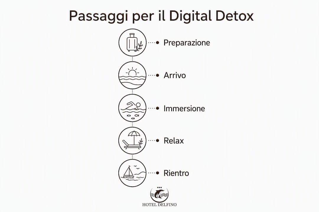 Guida visuale: i consigli essenziali per una digital detox in spiaggia