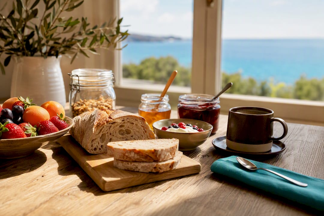 Colazione mediterranea con affaccio sul mare
