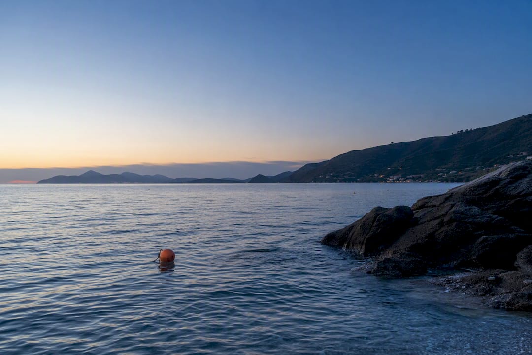 Costa dell'Elba al tramonto