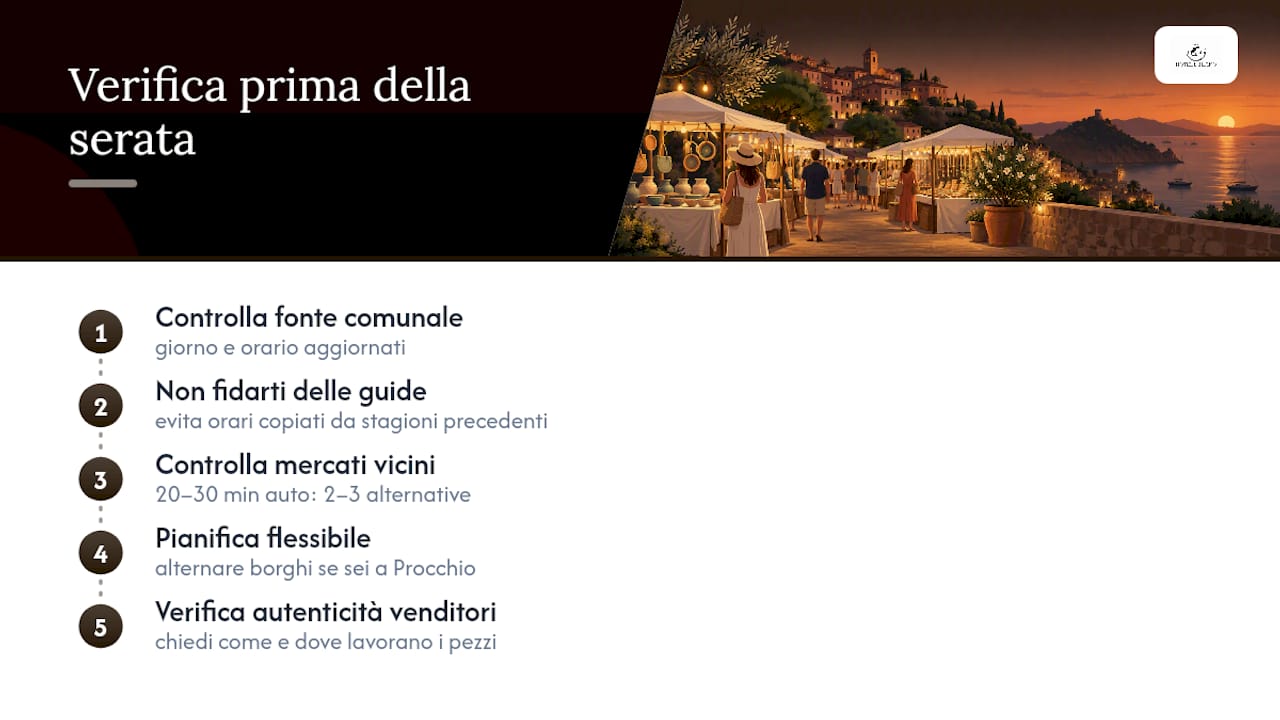 Controlla giorni e orari dei mercatini